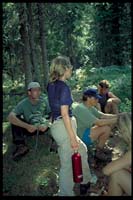 Michael, Katha, Frank, David und Julia bei einer Pause