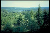 Aussicht über den Glasgogen Naturpark