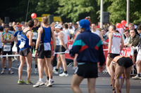 Marathonläufer vor dem Start