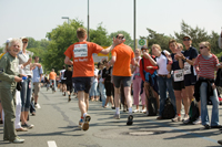 Marathonläufer auf der Hofgartenrampe